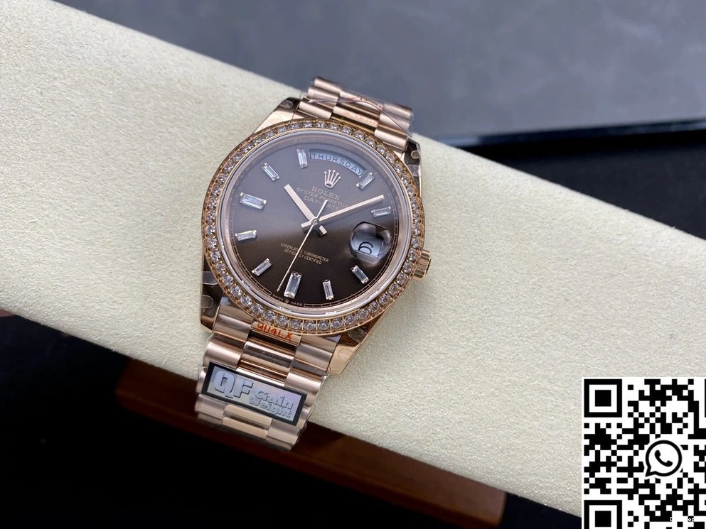 QF Factory Tungsten Day v5 M228345rbr-0006 Steel Rolex Dial Date Chocalate 0407